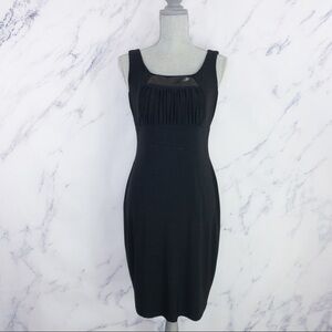 David Meister | Black Sleeveless Sheath Dress